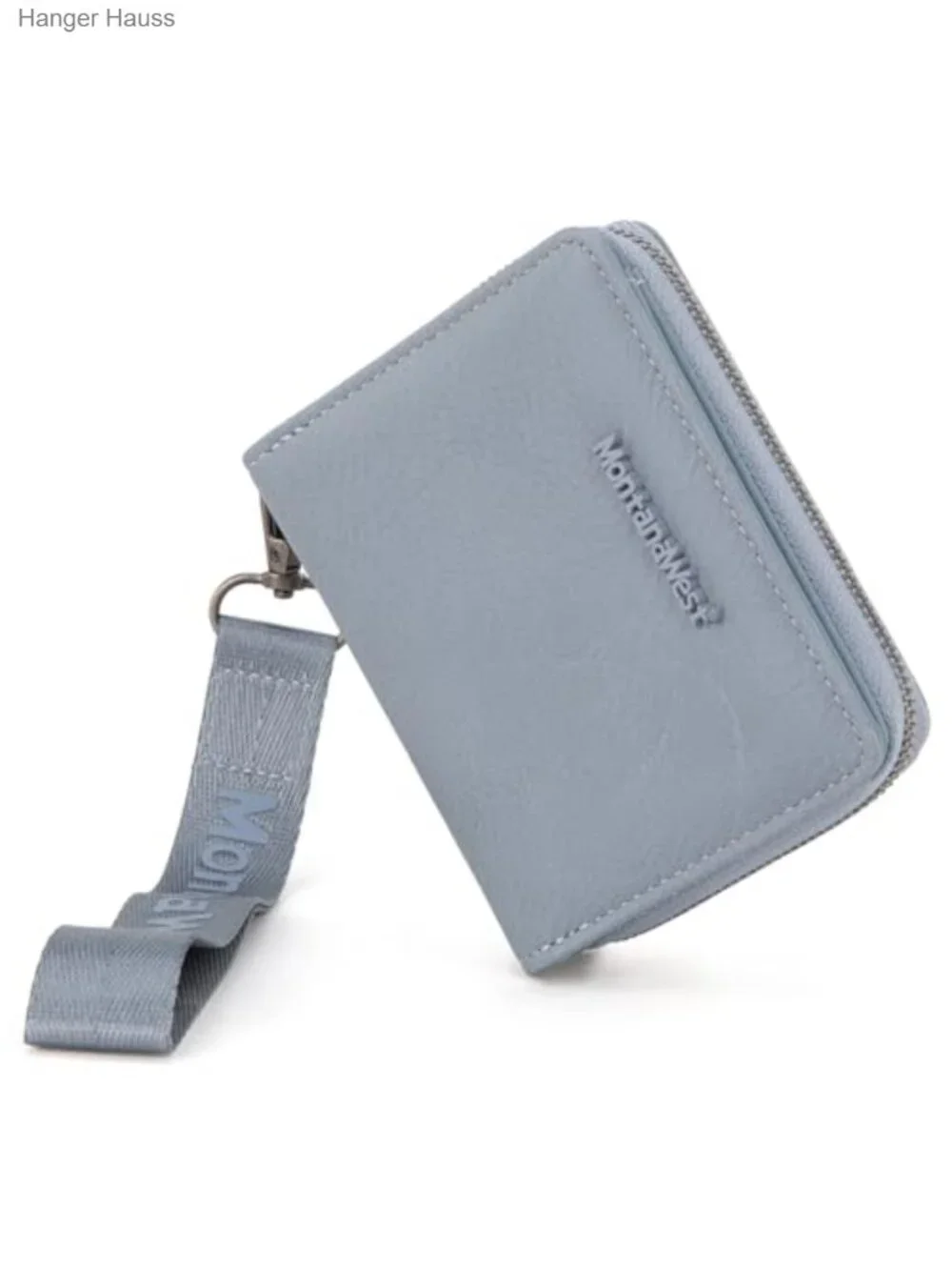 Women's Small Wallet with Detachable Wristlet RFID Blocking Faux Leather